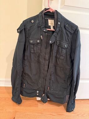 Diesel Black Military-Style Field Jacket